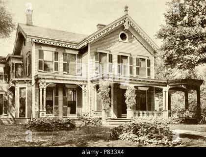 Casa del presidente William McKinley e la First Lady Ida McKinley, Canton, Ohio, circa 1900 Foto Stock