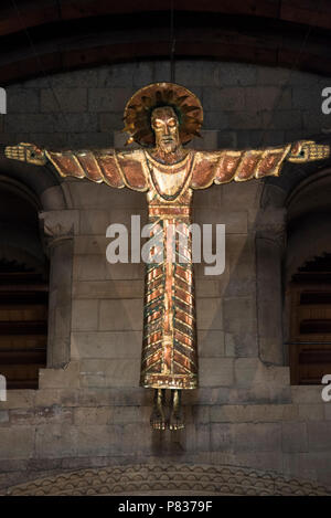 Interno di Southwell Minster nel Nottinghamshire, England Regno Unito Foto Stock