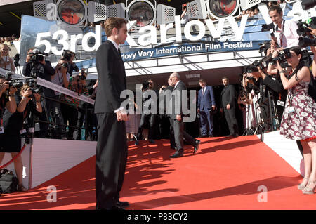 Carlsbad, Tschechische Republik. 07 Luglio, 2018. Robert Pattinson alla cerimonia di chiusura del 53International Film Festival di Karlovy Vary 2018 al Thermal Hotel. Karlovy Vary, 07.07.2018 | Utilizzo di credito in tutto il mondo: dpa/Alamy Live News Foto Stock