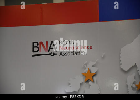 Berlino, Germania. 09 Luglio, 2018. BERLIN/Germania 09 luglio 2018  .vista generale di Federdation europea delle società di neuroscienze xi FENS Forum di neuroscienze a Berlino Germania 7-11 luglio 2018 Berlin /Germania . (Foto.Francesco Giuseppe decano/Deanpictures. Credito: Francesco Giuseppe decano/Deanpictures/Alamy Live News Foto Stock