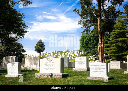 Al Cimitero Nazionale di Arlington Arlington, Virginia. Foto Stock