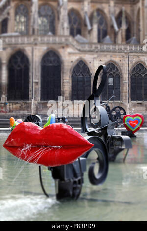 Fontana Stravinsky, Parigi, Francia, Europa Foto Stock