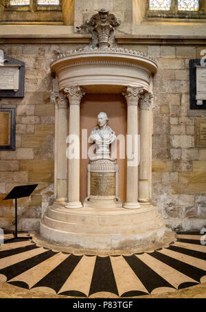 Sontuoso memorial a William Weddell di Newby Hall Yorkshire proprietario del terreno politico e collezionista di antichità in Ripon Cathedral Regno Unito Foto Stock