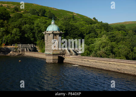 La diga di Pen-y-Garreg Elan Valley Rhayader Powys Wales UK Foto Stock