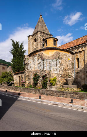 La Iglesia de Sant Esteve, Saint Stephens chiesa in Llanars, Catalogna, Spagna Foto Stock