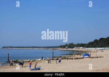 Spiaggia di Avon Mudeford, Christchurch, Dorset Foto Stock