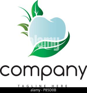 Per le cure dentarie logo Illustrazione Vettoriale