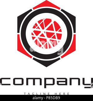 Il logo di logistica Illustrazione Vettoriale