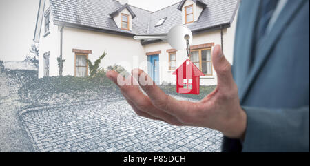 Immagine composita della sezione mediana di elegante uomo d affari Foto Stock