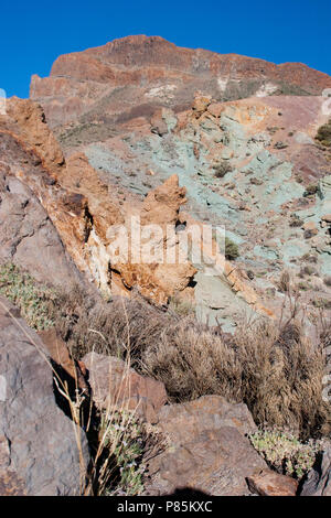 Landschap El Teide Tenerife; paesaggio El Teide Tenerife Foto Stock