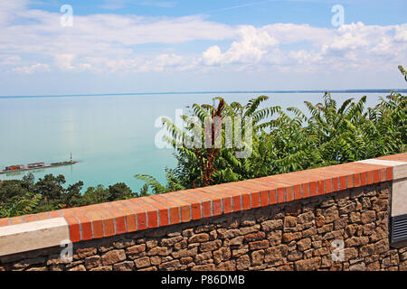 Balaton Ungheria Tihany Unione grande vista lago 2018 soleggiata giornata estiva. Foto Stock