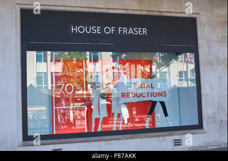 House of Fraser department store di Plymouth Devon England Regno Unito Foto Stock