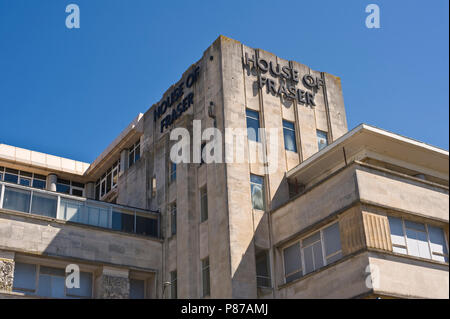 House of Fraser department store di Plymouth Devon England Regno Unito Foto Stock