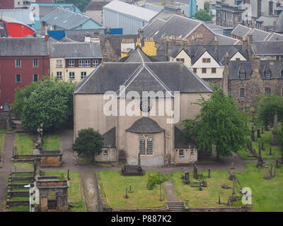 Il telefono KIRK del Canongate di Edimburgo, Regno Unito Foto Stock