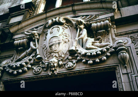 Costruzione di dettaglio della RKO Bushwick Theatre di Brooklyn, New York City ... 07 1974 Foto Stock