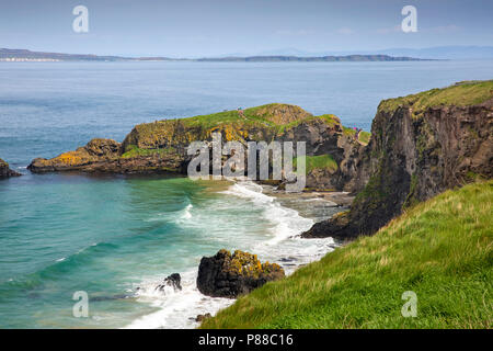 Regno Unito e Irlanda del Nord, Co Antrim, Ballycastle, Carrick-a-Rede e Rathlin isole Foto Stock