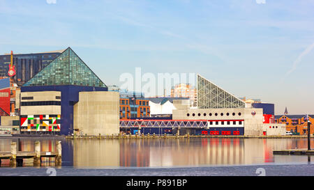 Il National Aquarium di edifici al Porto Interno pier on gennaio 31, 2014 a Baltimore, Stati Uniti d'America. Foto Stock