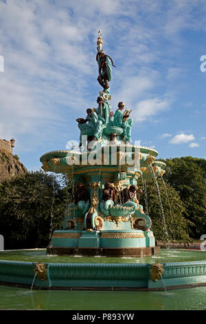 Ross Fontana, a ovest di Princes Street Gardens, Edimburgo, Scozia, Regno Unito Foto Stock