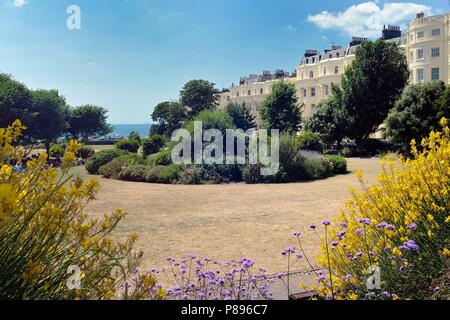 Brunswick Square e case, Brighton Foto Stock