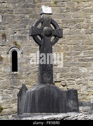 Cong Abbey è un sito storico situato a Cong, sul confine delle contee di Galway e Mayo, in Irlanda la provincia di Connacht. Le rovine della ex Foto Stock