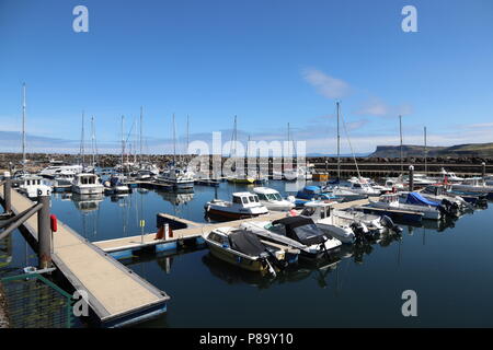 Ballycastle Marina Foto Stock