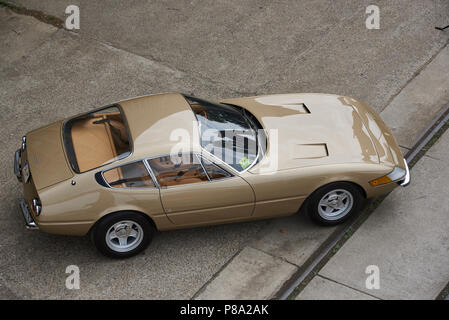 Ferrari 365 GTB/4 Daytona, 1970, vista dall'alto, Germania Foto Stock