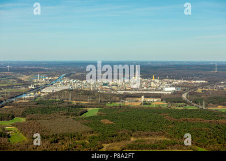 Parco chimico Marl, precedentemente Chemische Werke Hüls AG, Industrial Park, sito di chimica, Marl, la zona della Ruhr, Renania settentrionale-Vestfalia Foto Stock