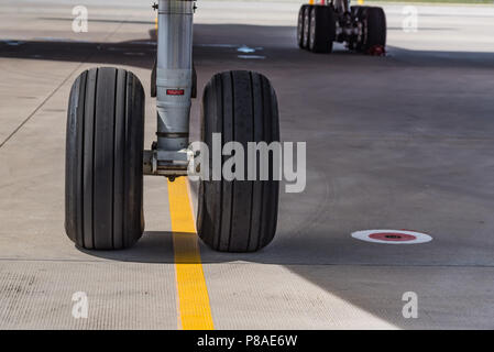 Telaio del moderno aereo vicino Foto Stock