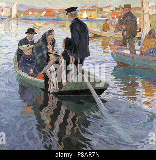 Wilhelmson Carl - praticanti in una barca Foto Stock