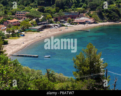 Spiaggia Spiaggia di Bagnaia, Elba, Regione Toscana, Provincia di Livorno, Italia, Europa Foto Stock