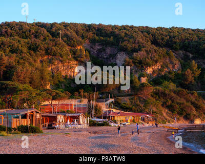 Spiaggia Spiaggia di Bagnaia, Elba, Regione Toscana, Provincia di Livorno, Italia, Europa Foto Stock