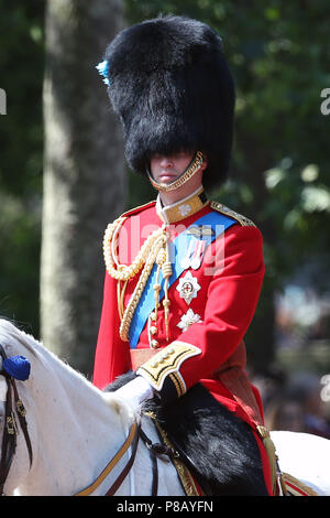 Trooping il colore cerimonia di Queen's 92ma dotate di compleanno: Prince William dove: Londra, Regno Unito quando: 09 giu 2018 Credit: WENN.com Foto Stock