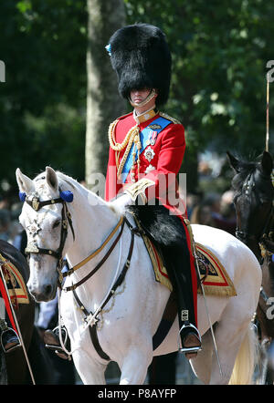 Trooping il colore cerimonia di Queen's 92ma dotate di compleanno: Prince William dove: Londra, Regno Unito quando: 09 giu 2018 Credit: WENN.com Foto Stock