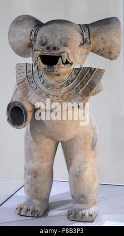 Jaguar in ceramica figurina da La Tolita cultura sviluppato dal 500 a.c. - 500 d.c. nella regione costiera del Ecuador. Ecuador Foto Stock