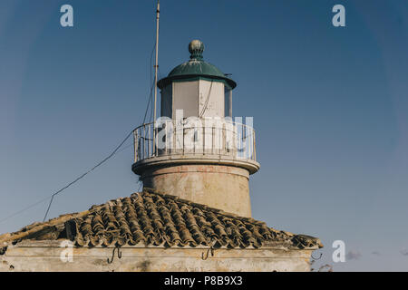 Faro, vecchia fortezza veneziana, Kerkira, Corfù Foto Stock