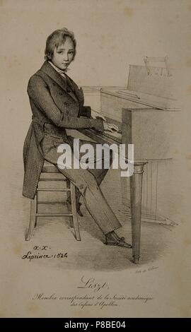 Ritratto del compositore Franz Liszt (1811-1886). Museo: Philharmonie de Paris. Foto Stock