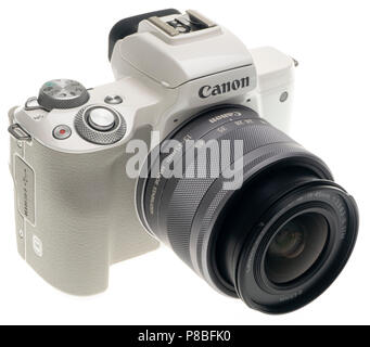 Canon EOS M50 formato piccolo sistema mirrorless fotocamera per l'entrata sul mercato di livello Foto Stock