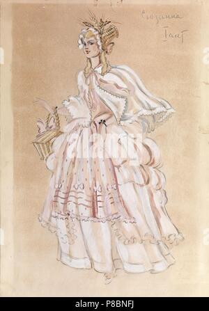 Susanna. Costume Design per l'opera Le Nozze di Figaro di W.A. Mozart. Museo: Collezione privata. Foto Stock