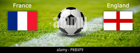 Soccer Football finale del campionato Francia vs Inghilterra Foto Stock