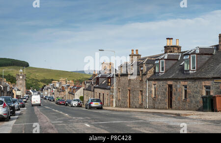 Dufftown, Morayshire, Scozia. Casa della Campana di whisky, Glenlivet e il Singleton - città di distilleria. Foto Stock