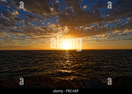 Tramonto australiano WA Foto Stock