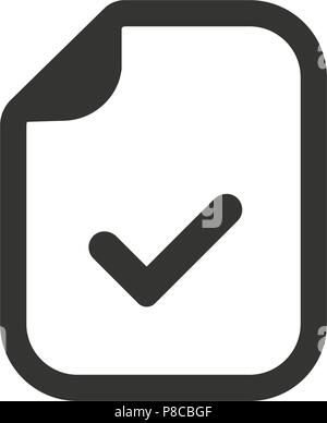 File Icona accettati Illustrazione Vettoriale