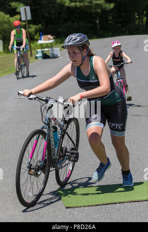 2018 Stissing Kid's Triathlon Foto Stock