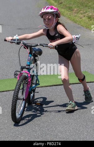 2018 Stissing Kid's Triathlon Foto Stock