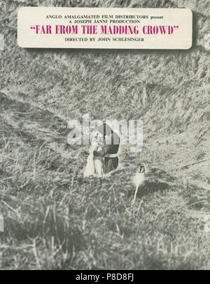 Lontano dalla folla impazzita (1968) informazioni pubblicitarie, Data: 1968 Foto Stock