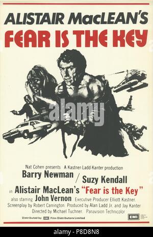 La paura è la chiave (1972) Barry Newman, Suzy Kendall, informazioni pubblicitarie, film poster, Data: 1972 Foto Stock