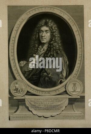 Ritratto del compositore Jean-Baptiste Lully (1632-1687). Museo: Philharmonie de Paris. Foto Stock