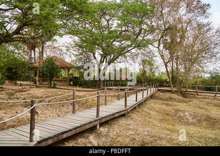 I campi di morte al di fuori di Phnom Penh, Cambogia Foto Stock