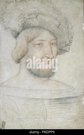 Ritratto di Francesco I (1494-1547), Re di Francia. Museo: Membro Hermitage di San Pietroburgo. Foto Stock