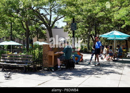 Downtown Portland Maine Foto Stock